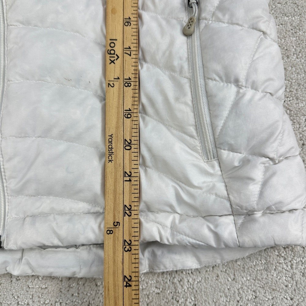 Patagonia Down Sweater Jacket Women M White 84682 Quilted Puffer Full Zip - Picture 11 of 12